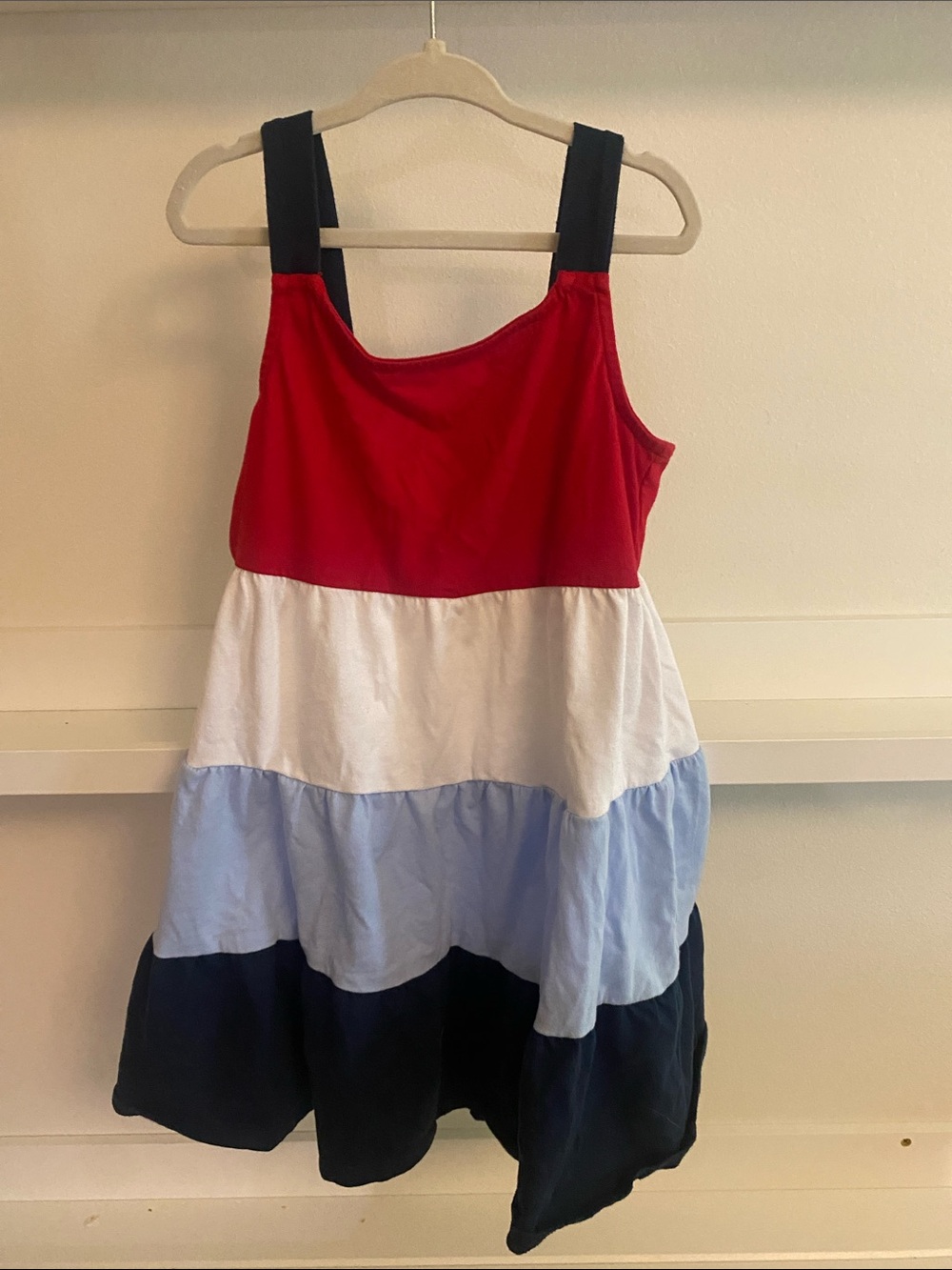 Red, White & Blue Tiered Sundress